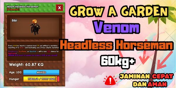 Venom Headless horseman 60kg | Venom HH 60kg | Grow A Garden