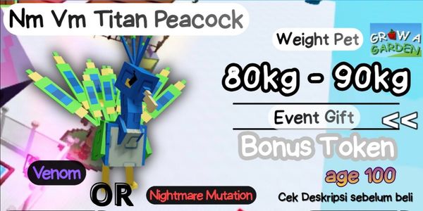 Nightmare / Venom Titam Peacock | 80kg - 90kg | Banana Cat Shop