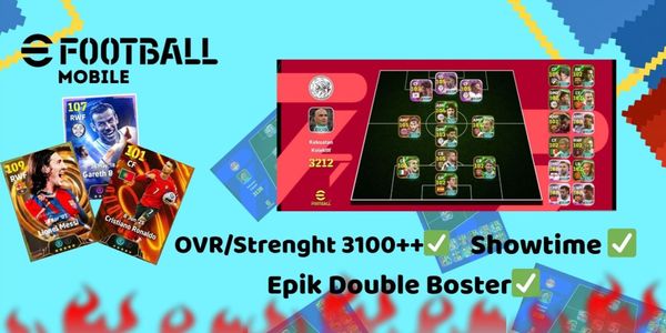 EFootball Mobile account economico Strength 3100+ pronto a giocare
