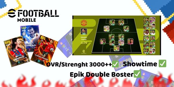 EFootball Mobile account economico Strength 3000+ pronto per giocare