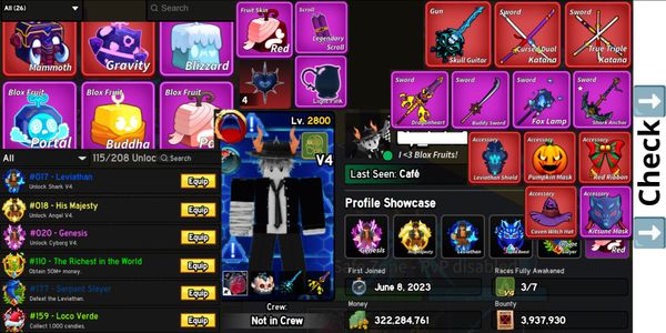Akun Berobux V4 Cyborg-Angel-Shark (4 Levi Hearts Di Storage)