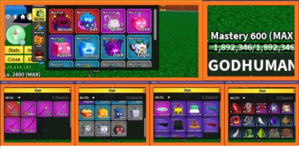 Max Level + Godhuman + CDK + [2 MYTHICAL FRUIT IN INVENTORY]