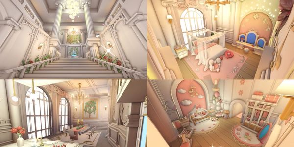Adopt me Royal Palace Pink Victorian Coquette House