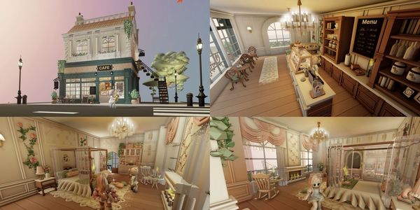 adopt me my coquette cafe and house (meizamochi's original design)