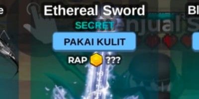 Limited Item (Rod Skin) 1! Ethereal Sword Skin