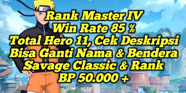 Akun Pangkat Master WR 80% Keatas