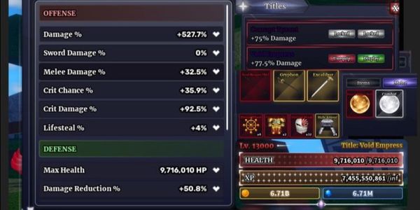 Akun Sailor Piece - High End King of Heroes + Soul Reaper ( Level Max )