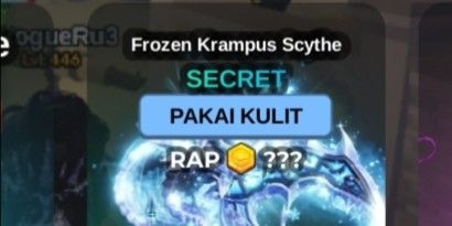 Limited Item (Rod Skin) 1! Frozen Krampus Scythe Skin