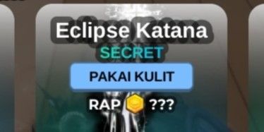 Limited Item (Rod Skin) 1! Eclipse Katana Skin