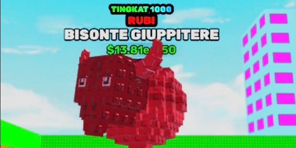 Swing Obby For Brainrots! - Brainrots Ancient Ruby Bisonte Giuppitere Level Max (1000)