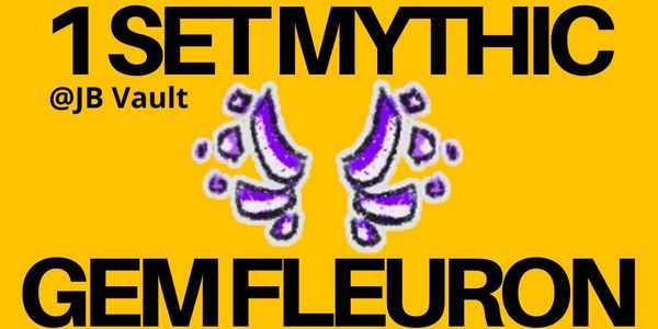 1 Set Mythic Gem Fleuron - Bee Swarm Simulator