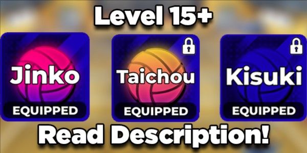 Jinko + Captain + Kisuki | DATA POLOS +13 | NO SCRIPT | Volleyball Legends