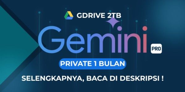 GOOGLE DRIVE 2TB + GEMINI AI PRO 1 MONTH SHARING