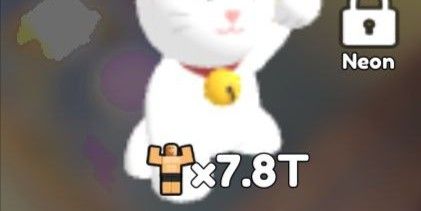 Gym Star Simulator > Secret Maneki-Neko x7,8T Muscle Growth