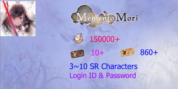 Reroll Account MementoMori [ASIA]