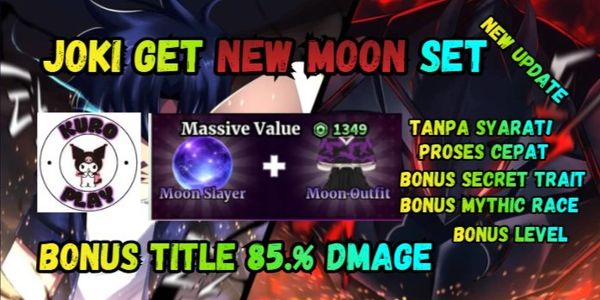Joki Get New Moon Set + Title 85% Damage | Sailor Piece