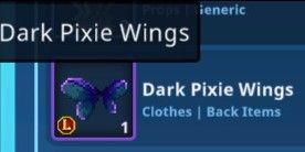 Dark Pixie Wings
