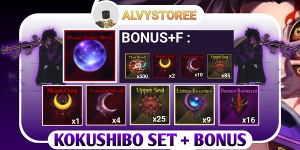 MOON SLAYER SET + F + BONUS | KOKUSHIBO SET + F + BONUS