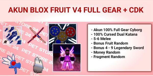 Blox Fruit Account Full Gear Cyborg CDK