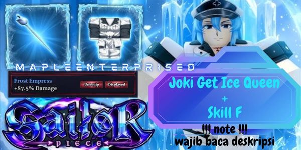 Joki Get Ice Queen Set + Title 87.5% | Sailor Piece