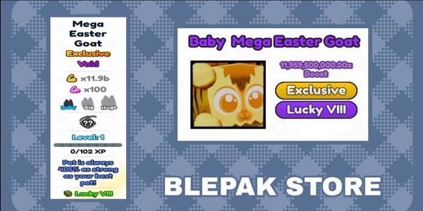 Mega Easter Goat "405%" (lucky 8)