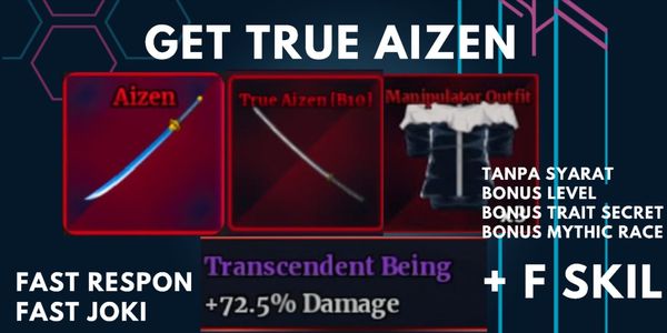 Joki True Aizen Sailor Piece Bonus++ Safe, Fast, Cheap (Read Description) |Sailor piece