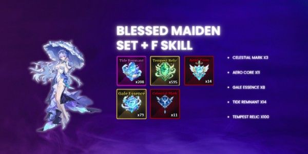 Blessed Maiden Set + F Skill - Sailor Piece