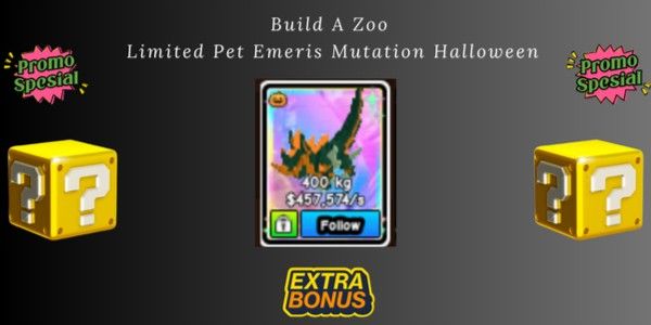 Build A Zoo Limited Pet Emeris Mutation Halloween