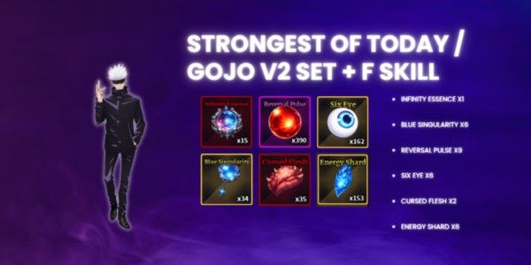 Strongest of Today / Gojo V2 Set + F Skill - Sailor Piece