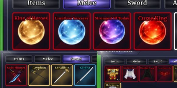 SAILOR ACCOUNT LEVEL MAX MELEE/SWORD AS PER IMAGE