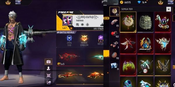 AKUN FF MURAH SPEK GG VAULT BANYAK