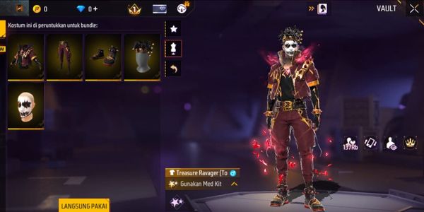 FF ACC 65K, UDH DPET BUNDLE LIMIT EVENT TREASURE RAVANGER, BUNDLE OLD RAPTOR DEFENDER CWEK, AND THERE IS THE PURPLE ANGEL OUTFIT??