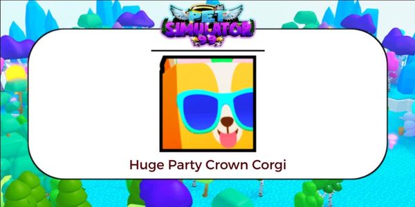 Huge Party Crown Corgi