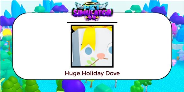 Huge Holiday Dove