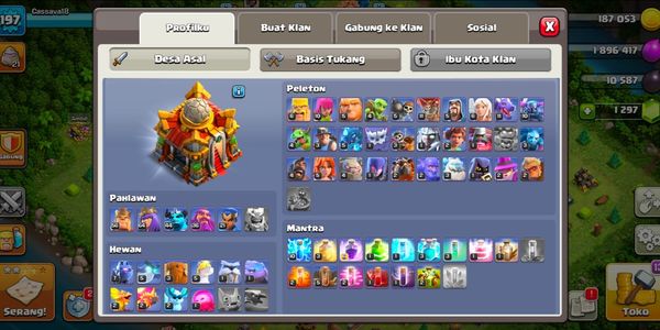 Town Hall 16 Cocok Untuk donasi Clan