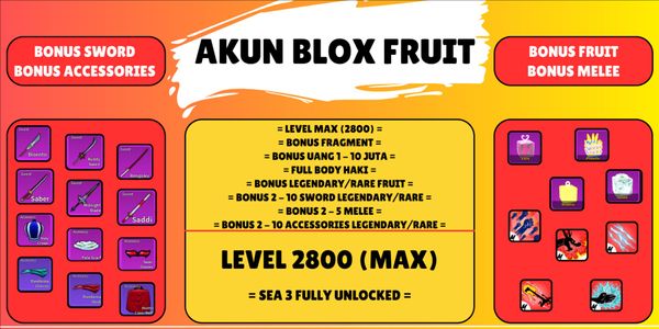 Blox Fruit Account (Max Level) - GG Specs