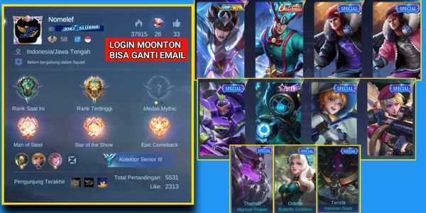 Akun Emblem MAX VI Anti Hack