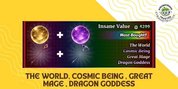 The World + Cosmic Being + Great Mage + Dragon Goddess Bundle