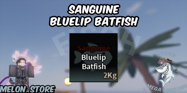 Sanguine Bluelip Batfish