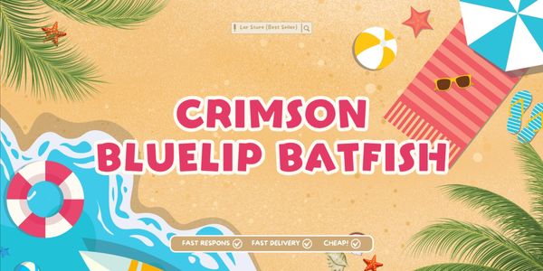 Crimson Bluelip Batfish