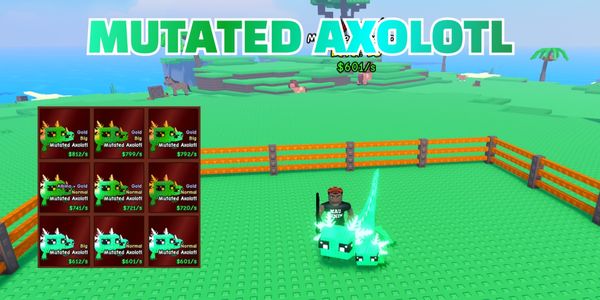 Mutated Axolotl (Mythical) - Catch And Tame!