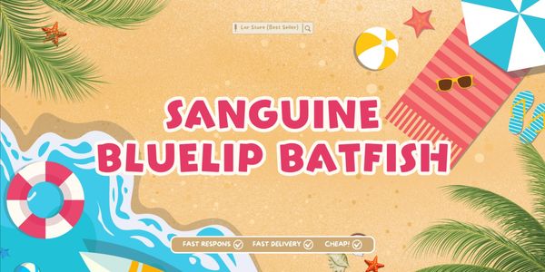 Sanguine Bluelip Batfish