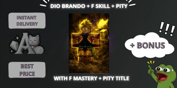 Dio Brando / The World Set + F Skill + Pity Title ~ Sailor Piece