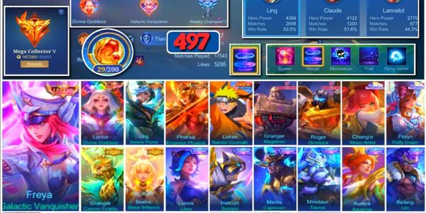 #3718 | 497 Skins | 2 Legends | 2 Collectors | Naruto | Transformers Granger Roger