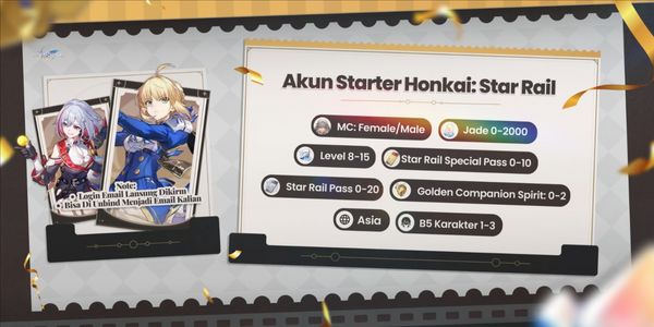 Honkai Star Rail Account Ready to Use + 5-Star Character