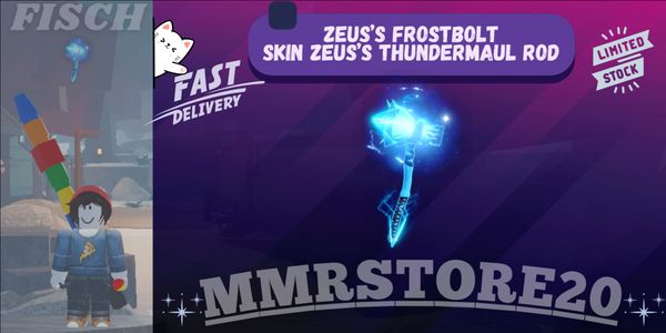 Zeus’s Frostbolt | Skin Rod Limited | Skin Zeus’s Thundermaul Rod | Fast Delivery - FISCH |