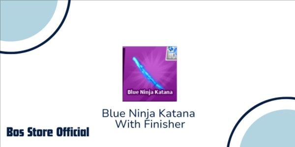 Katana Ninja blu con mossa finale