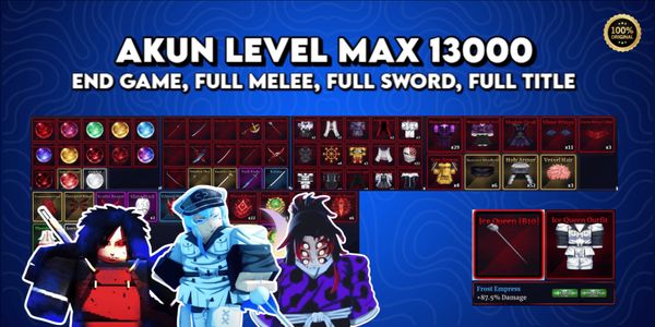 Roblox Account Sailor Piece Max Level 13,000 (END GAME Full Melee F Skill + Full Sword + Full Title)