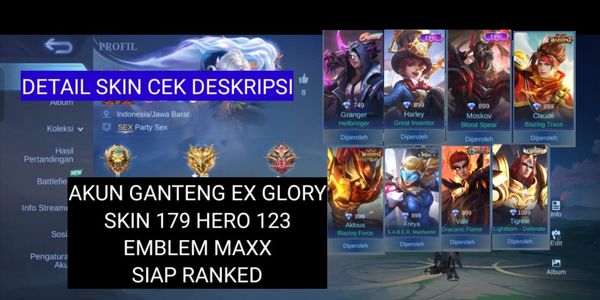 CHEAP MOBILE LEGENDS ACCOUNT#9