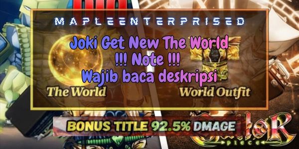 Joki Get The World Set + Tittle 92.5% | Sailor Piece